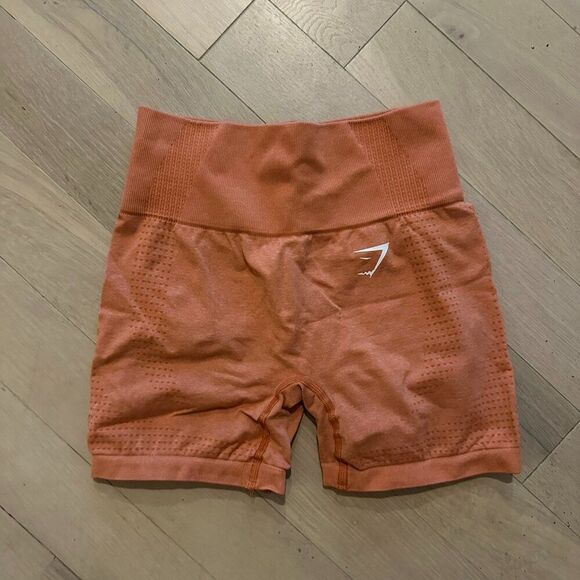 Gymshark Pants - gymshark burnt orange seamless shorts
